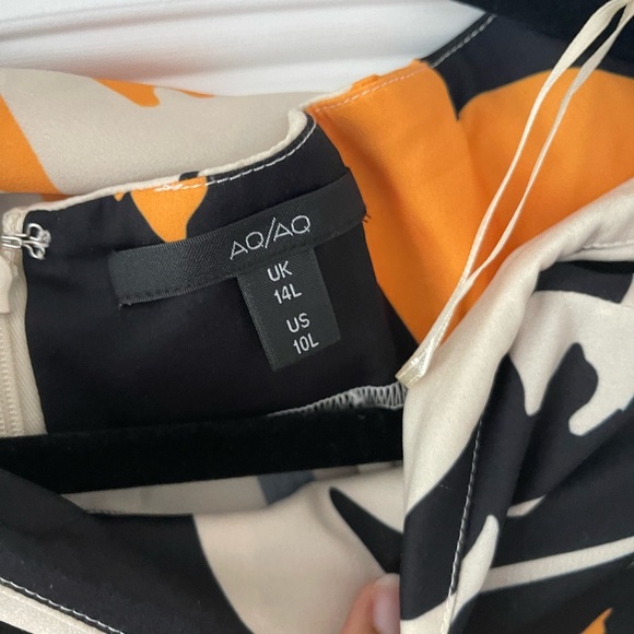 AQ/AQ Cream and Orange Wide Leg Pants - Picture 7 of 13